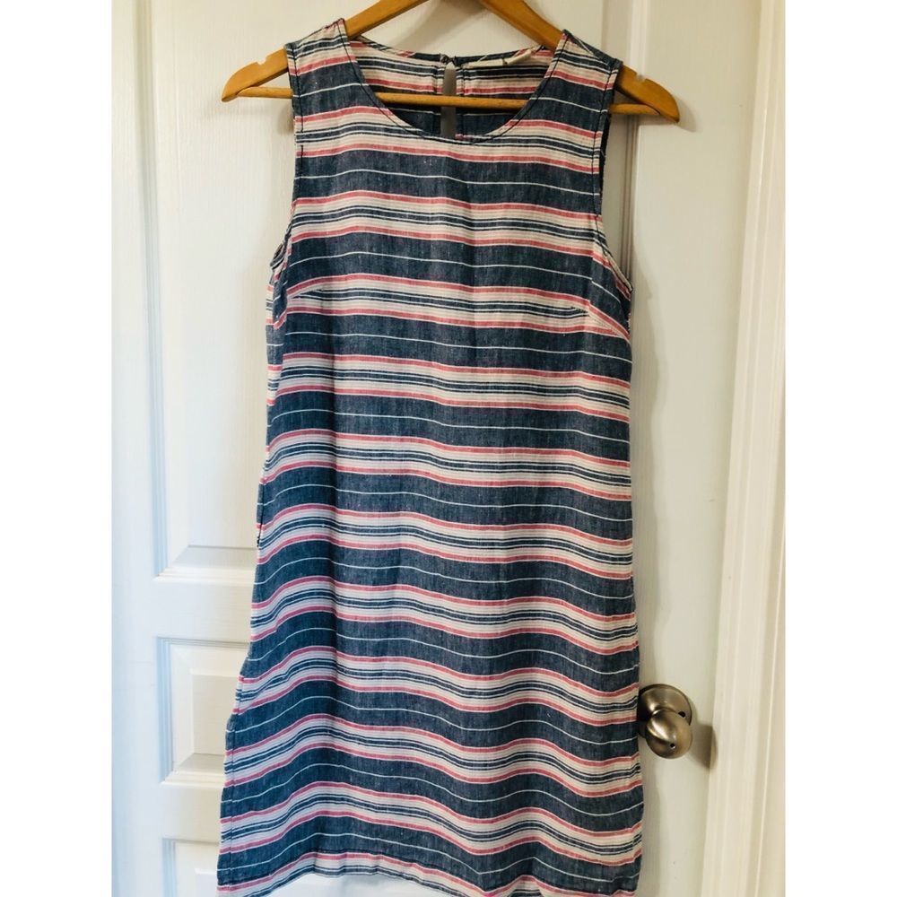 ST. TROPEZ WEST STRIPED SHEATH DRESS SZ 2